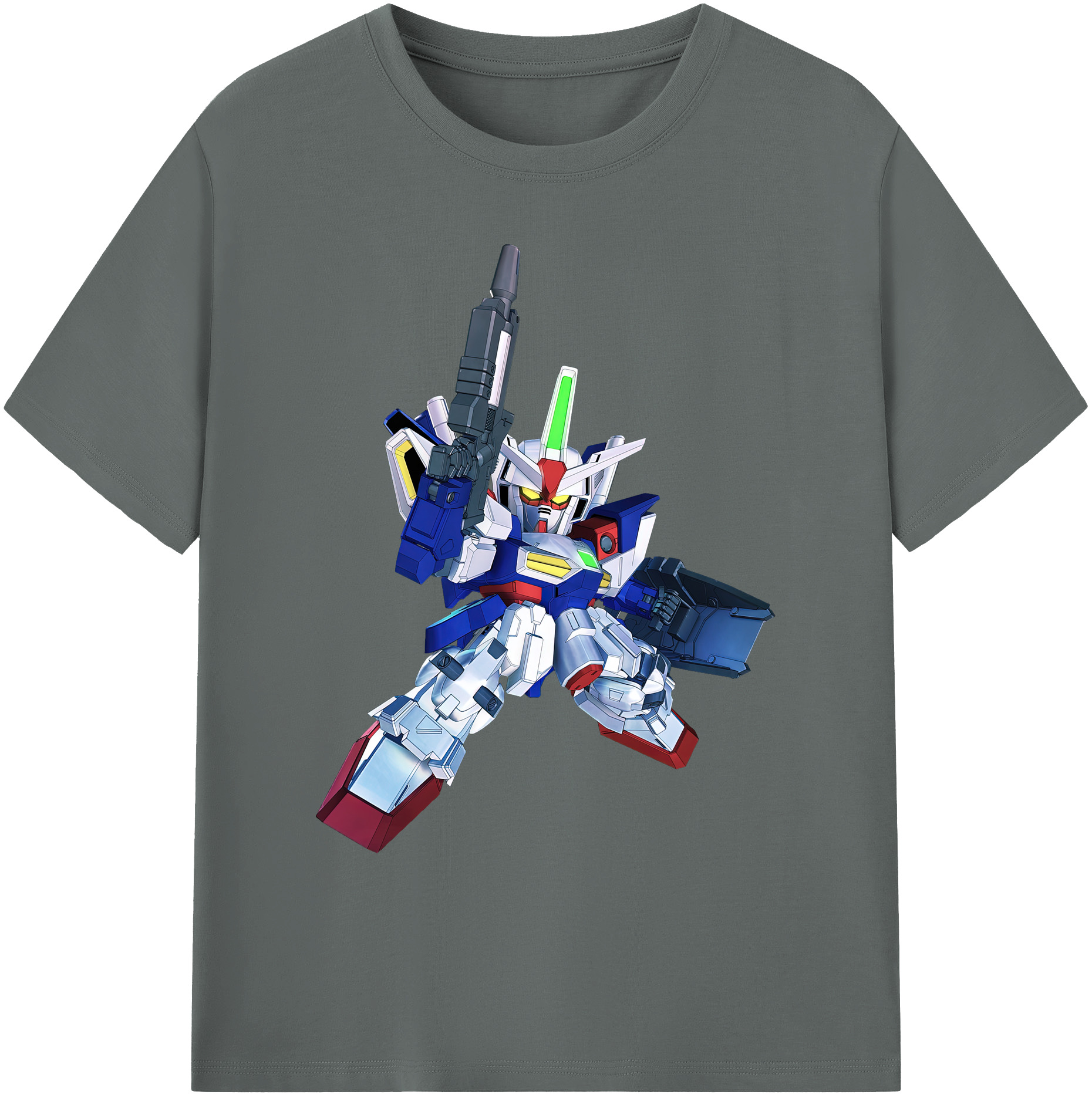 （画像用） 機動戦士ガンダム Mobile Suit Gundam 綿100％ メンズ半袖Tシャツ｜肌触りやわらか＆通気性